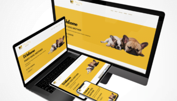 Fairy Dog Mother website viewed on different devices